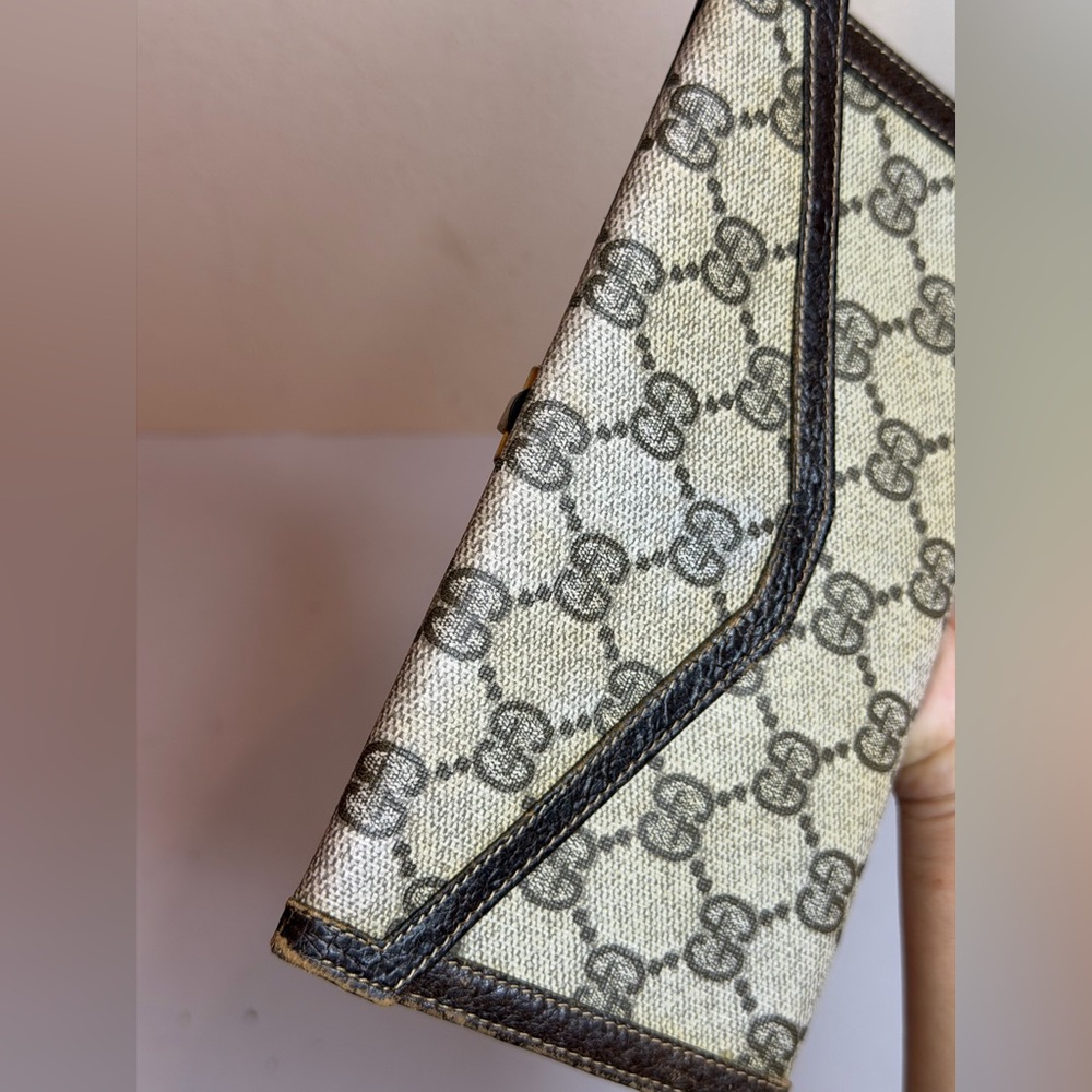 Vintage 70-80s Gucci GG canvas Long wallet - Picture 7 of 10